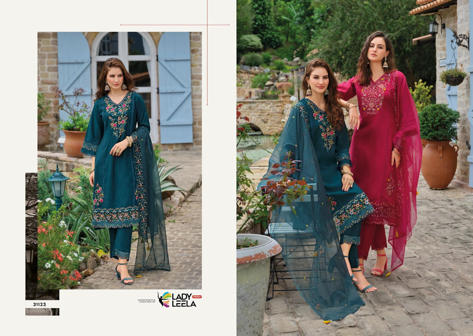 Shiddat Vol 5 Ladyleela Viscose Readymade Pant Style Suits Exporter
