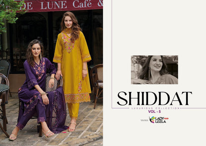 Shiddat Vol 5 Ladyleela Viscose Readymade Pant Style Suits Exporter