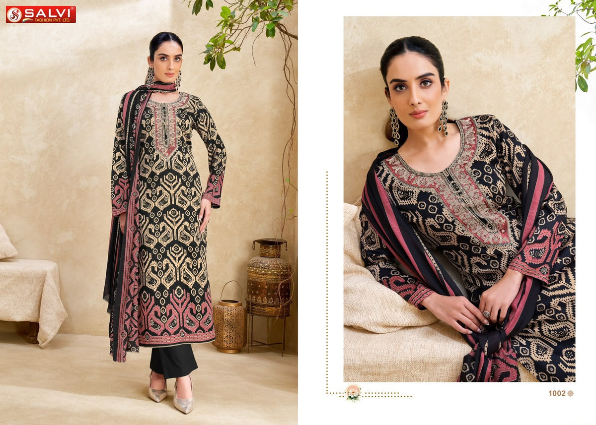 Shifa Salvi Fashion Gajji Silk Pant Style Suits Exporter Ahmedabad