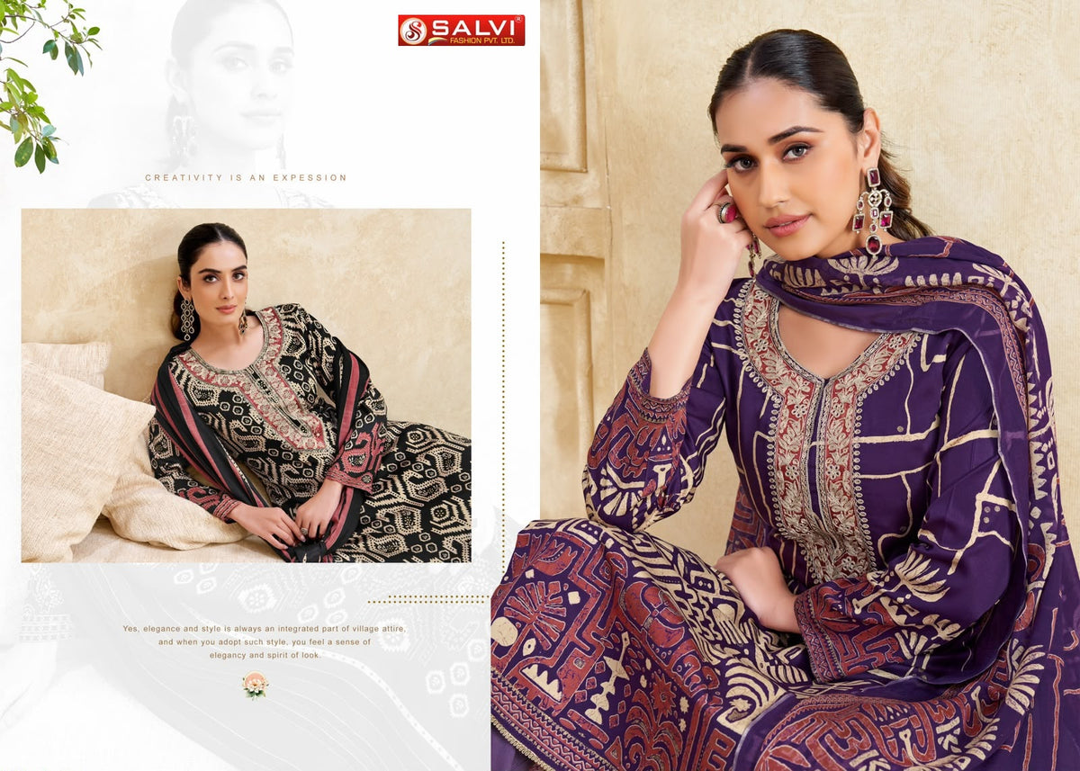 Shifa Salvi Fashion Gajji Silk Pant Style Suits Exporter Ahmedabad