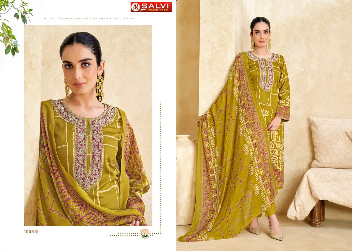 Shifa Salvi Fashion Gajji Silk Pant Style Suits Exporter Ahmedabad