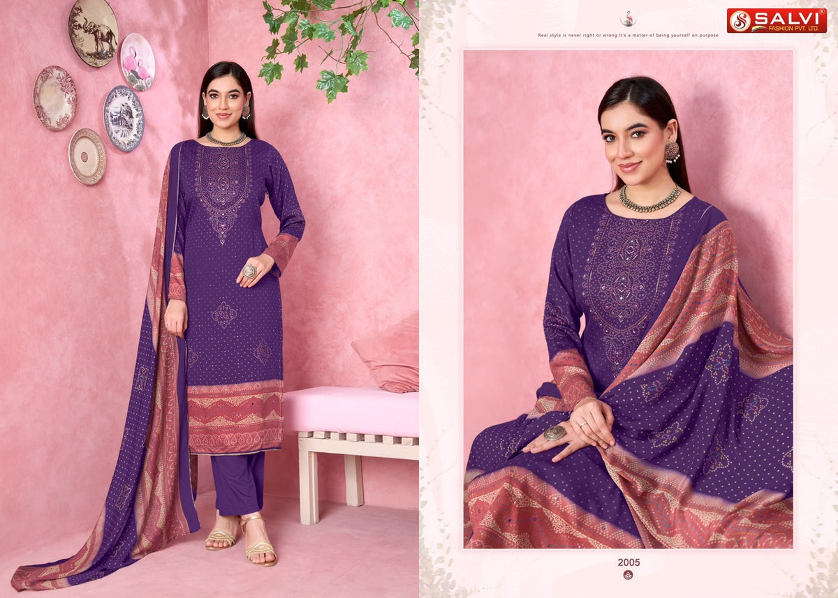 Shifa Vol 2 Salvi Fashion Gajji Silk Pant Style Suits Manufacturer