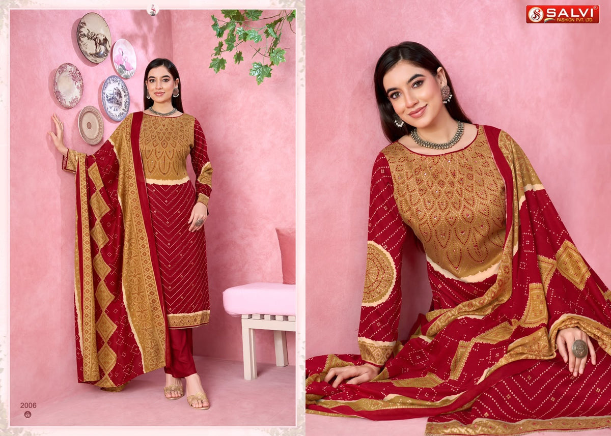 Shifa Vol 2 Salvi Fashion Gajji Silk Pant Style Suits Manufacturer
