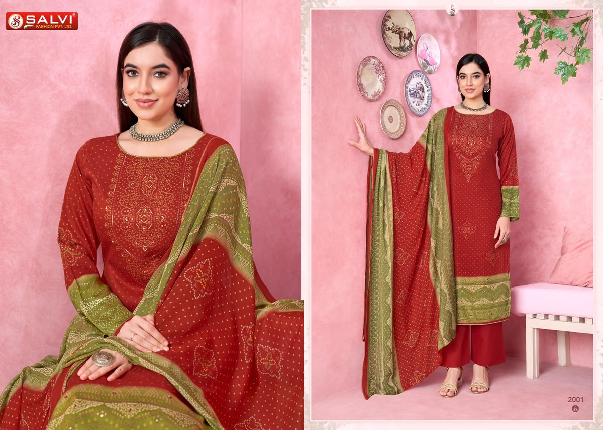 Shifa Vol 2 Salvi Fashion Gajji Silk Pant Style Suits Manufacturer