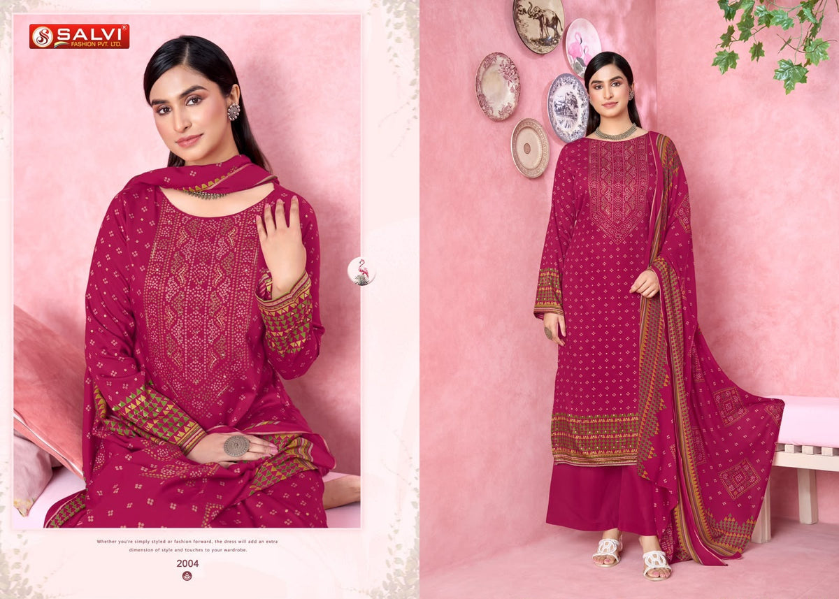 Shifa Vol 2 Salvi Fashion Gajji Silk Pant Style Suits Manufacturer