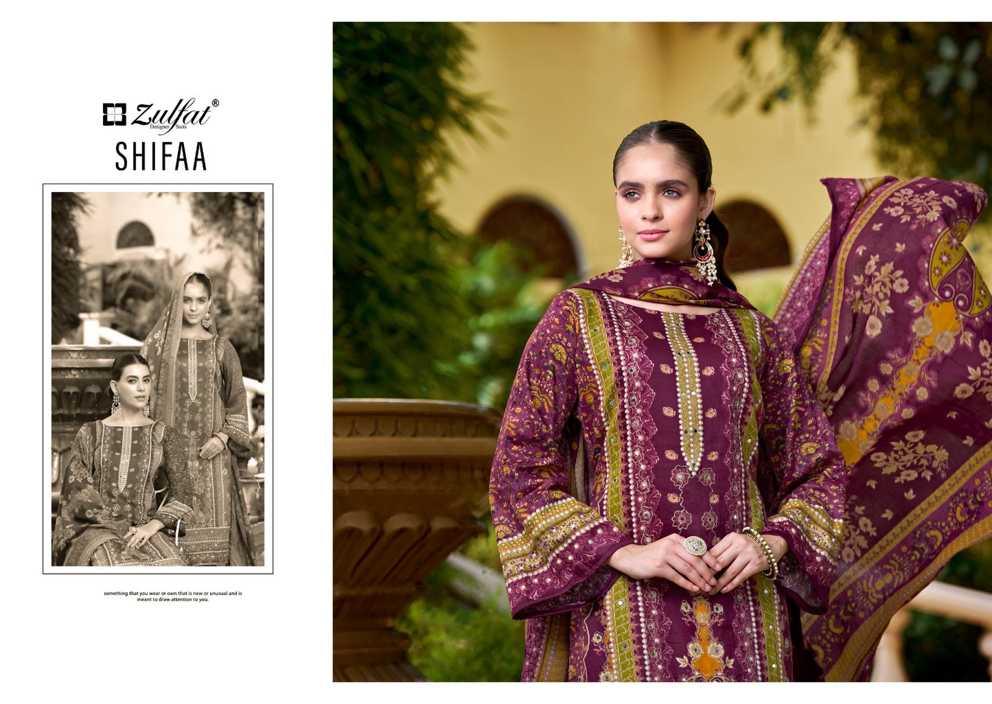 Shifaa Zulfat Designer Viscose Rayon Karachi Salwar Suits Manufacturer India
