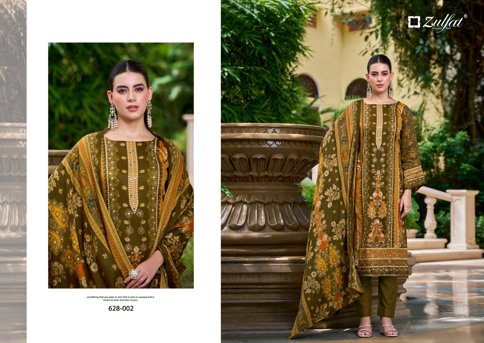 Shifaa Zulfat Designer Viscose Rayon Karachi Salwar Suits Manufacturer India