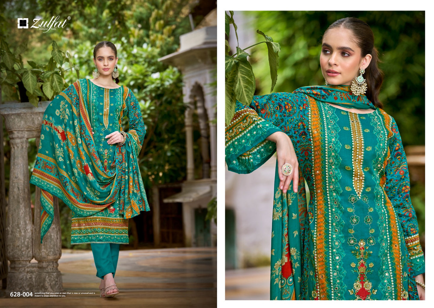 Shifaa Zulfat Designer Viscose Rayon Karachi Salwar Suits Manufacturer India
