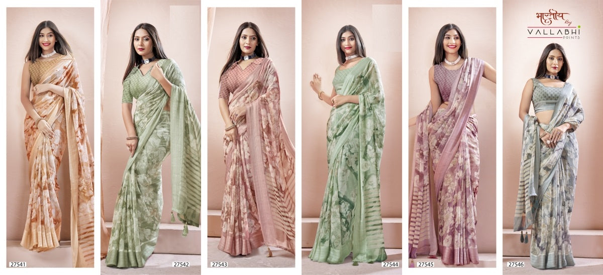 Shifu Vol 8 Vallabhi Prints Georgette Sarees Wholesale Price