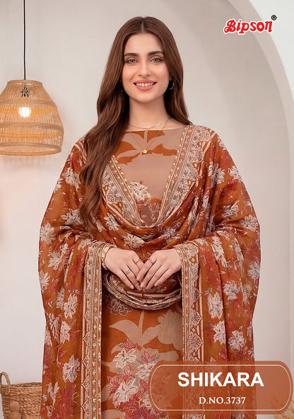 Shikara 3737 Bipson Prints Jam Satin Karachi Salwar Suits Wholesaler India