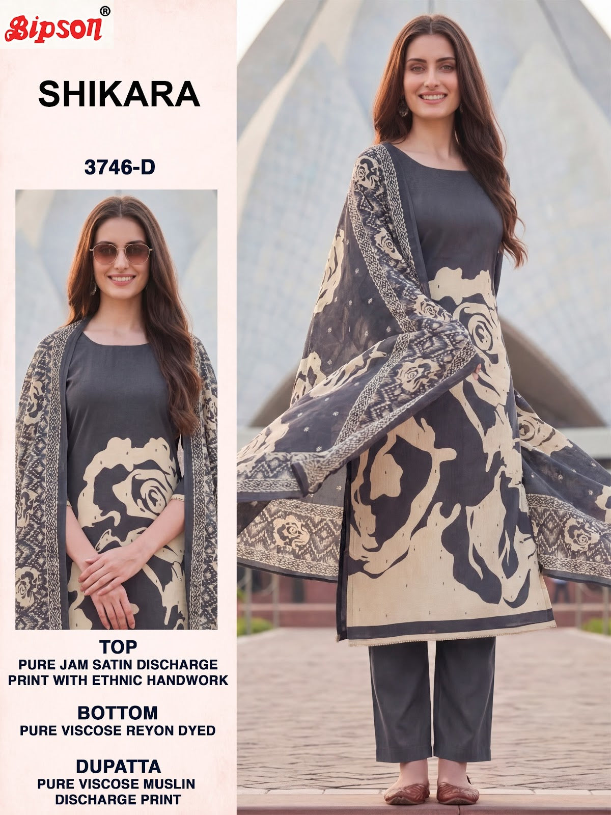Shikara 3746 Bipson Prints Jam Satin Pant Style Suits Wholesale Price