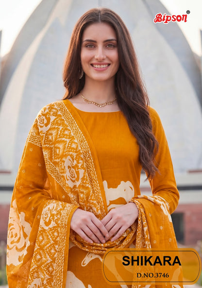Shikara 3746 Bipson Prints Jam Satin Pant Style Suits Wholesale Price