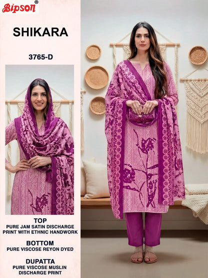 Shikara 3765 Bipson Prints Jam Satin Pant Style Suits Wholesale Price