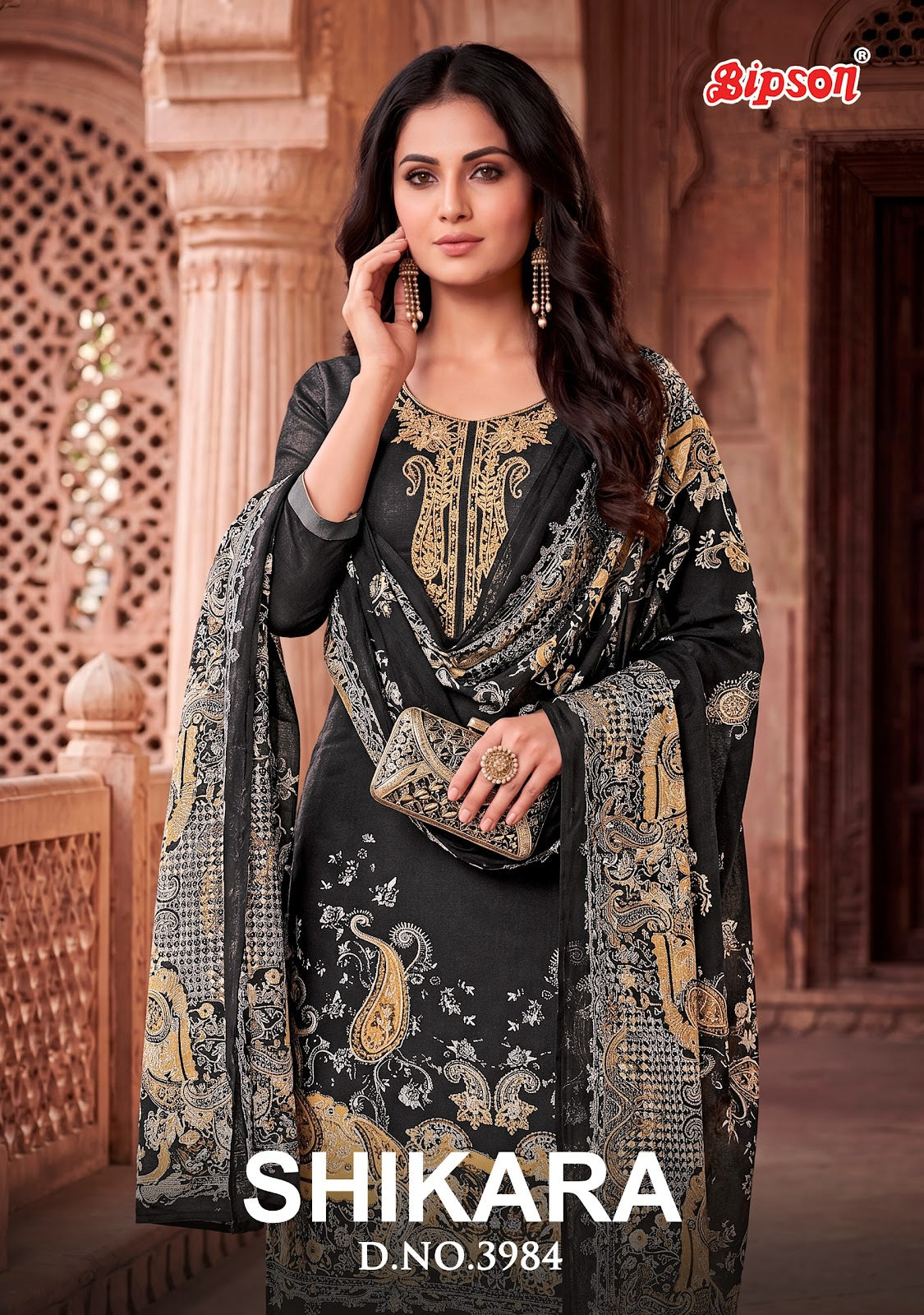 Shikara 3984 Bipson Prints Jam Satin Pant Style Suits Supplier