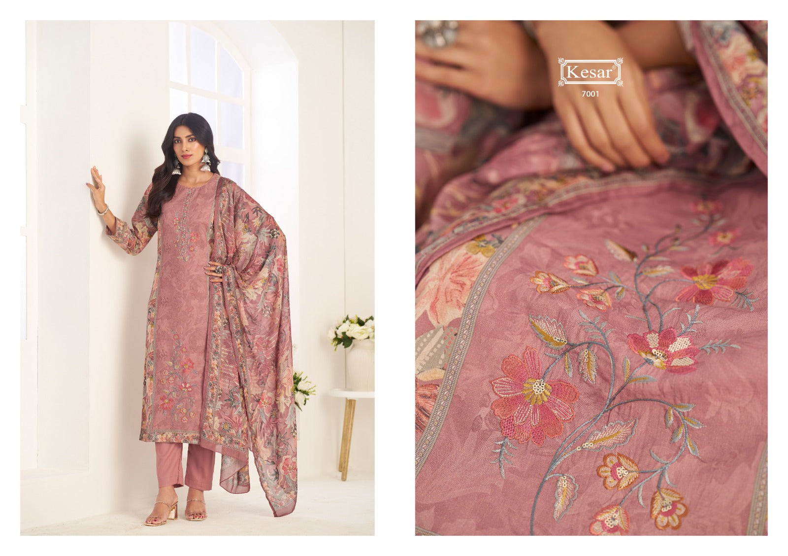 Shikha 7001 Kesar Satin Pant Style Suits Manufacturer Ahmedabad