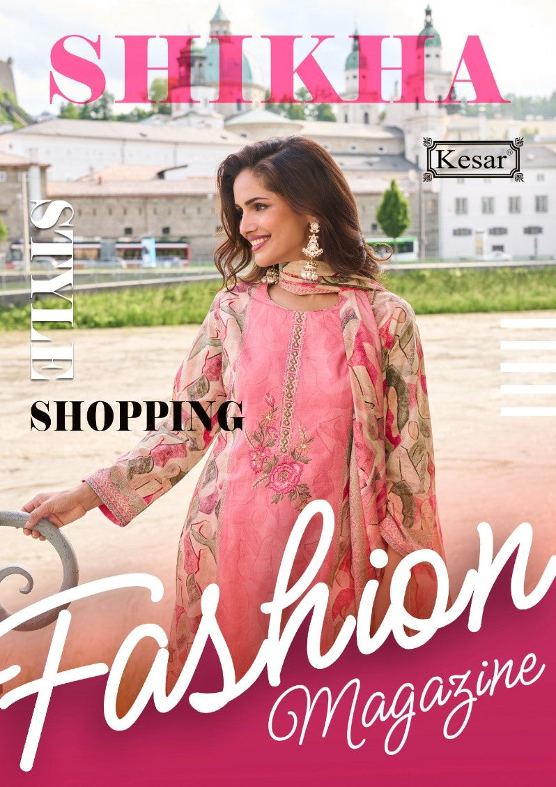 Shikha 8001 Kesar Satin Pant Style Suits Supplier Ahmedabad