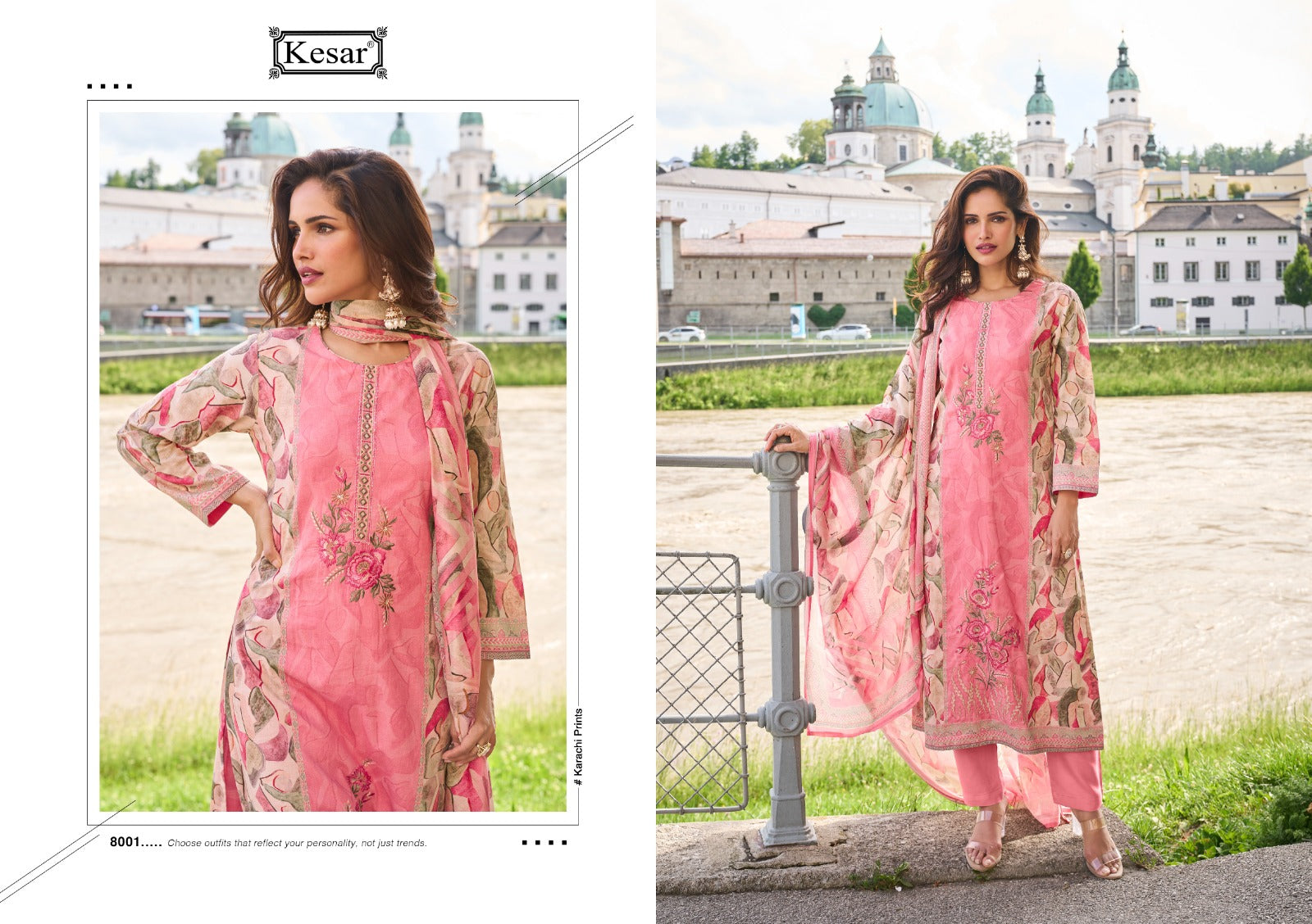 Shikha 8001 Kesar Satin Pant Style Suits Supplier Ahmedabad