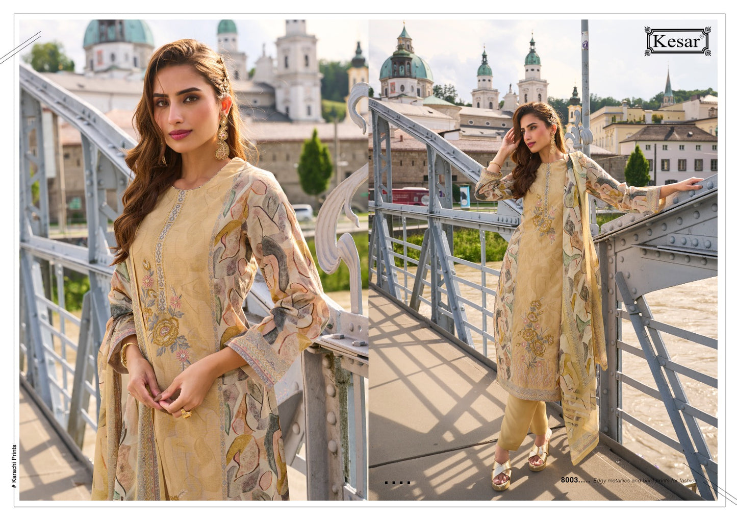 Shikha 8001 Kesar Satin Pant Style Suits Supplier Ahmedabad