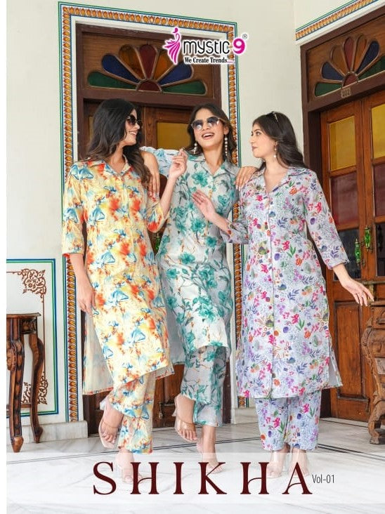 Shikha Vol 1 Mystic 9 Linen Co Ord Set Exporter India