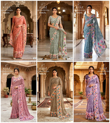 Shilpa Kiyra Weightless Sarees Wholesale Price