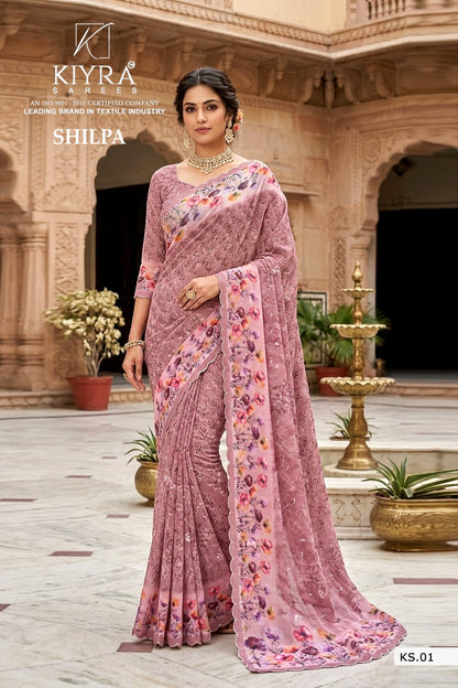 Shilpa Kiyra Weightless Sarees Wholesale Price