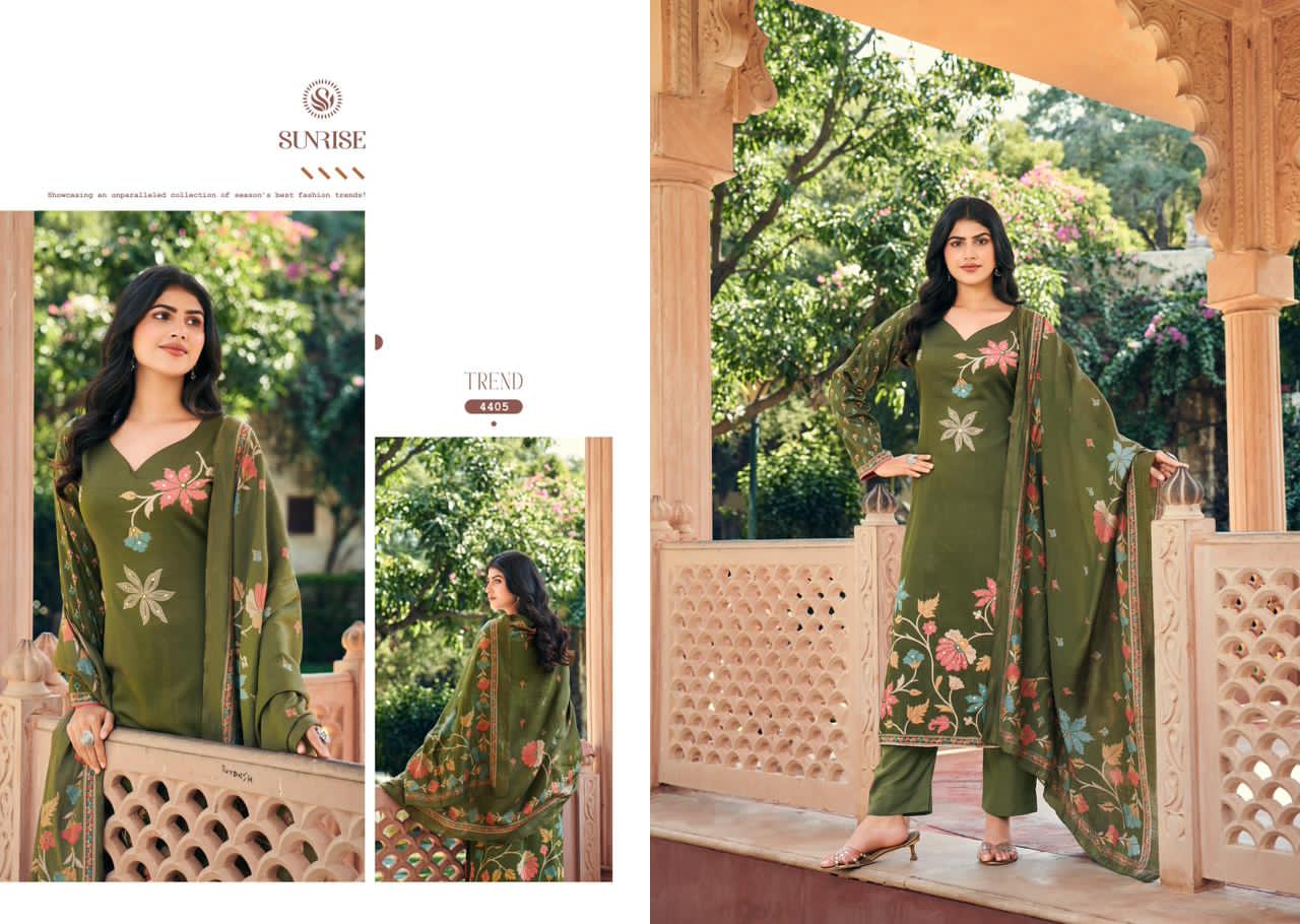 Shilpa Once Again Sunrise Jam Satin Pant Style Suits Wholesale