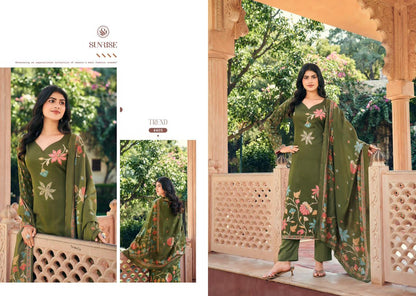 Shilpa Once Again Sunrise Jam Satin Pant Style Suits Wholesale