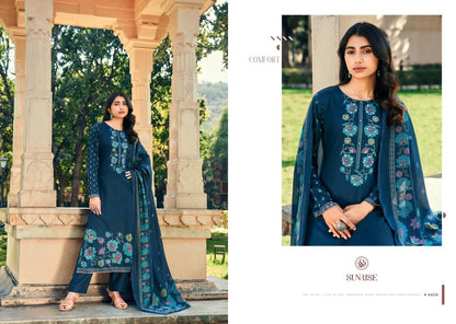 Shilpa Once Again Sunrise Jam Satin Pant Style Suits Wholesale