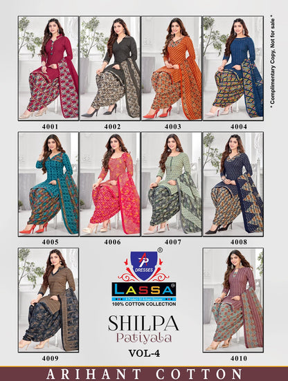 Shilpa Patiyala Vol 4 Ap Dresses Cotton Dress Material Manufacturer Gujarat