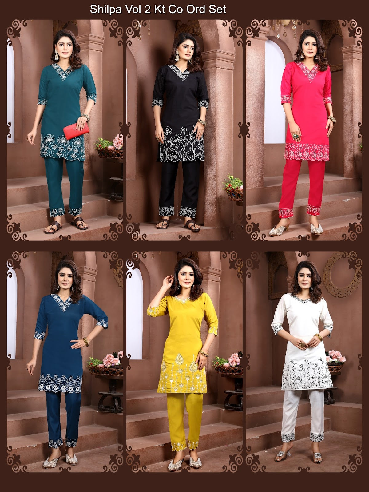 Shilpa Vol 2 Kt Roman Silk Co Ord Set Supplier