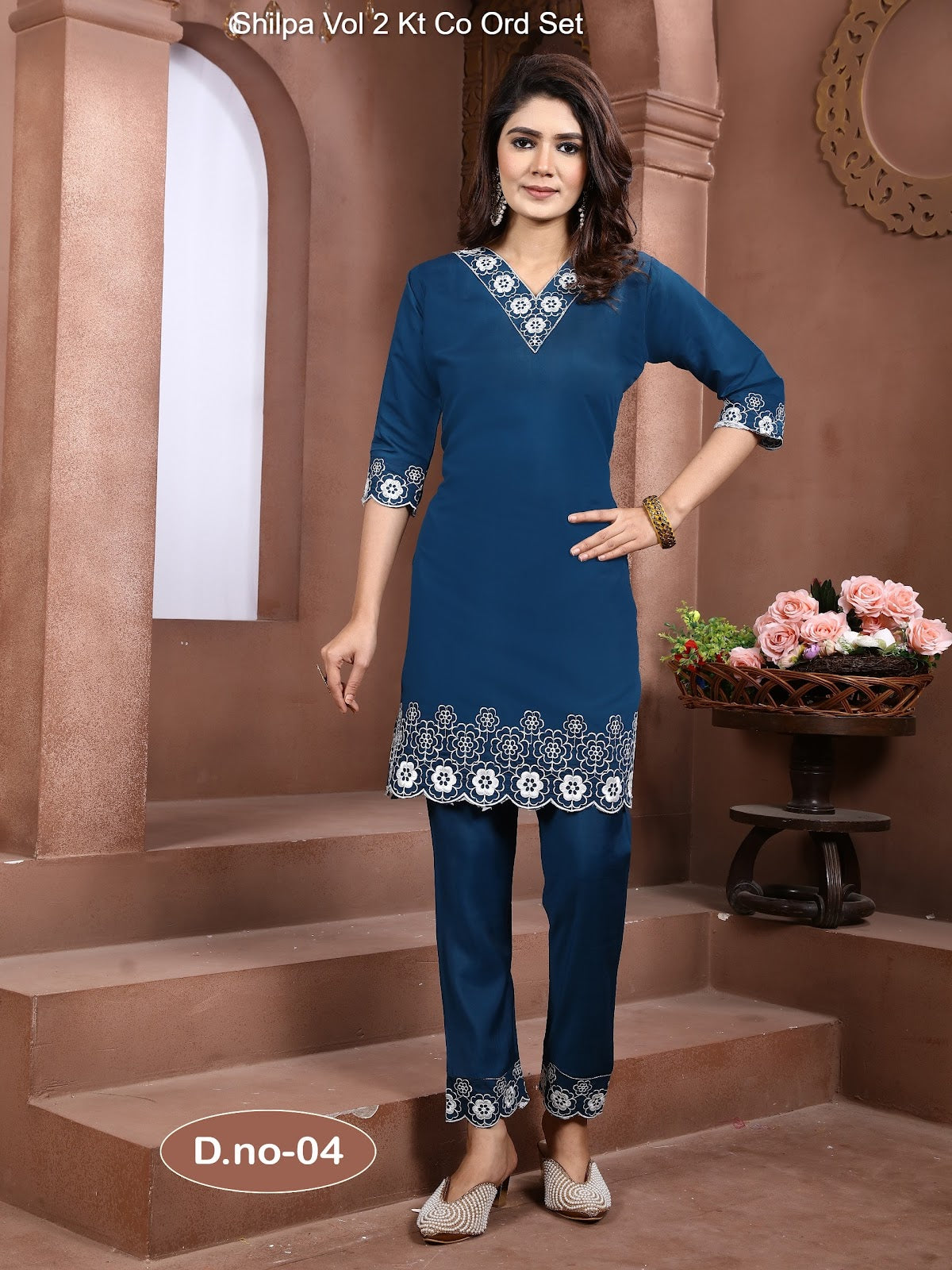 Shilpa Vol 2 Kt Roman Silk Co Ord Set Supplier