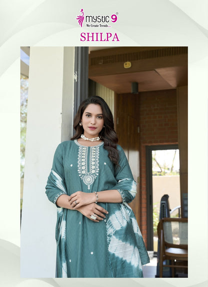 Shilpa Vol 2 Mystic 9 Rayon Readymade Pant Style Suits Supplier Ahmedabad