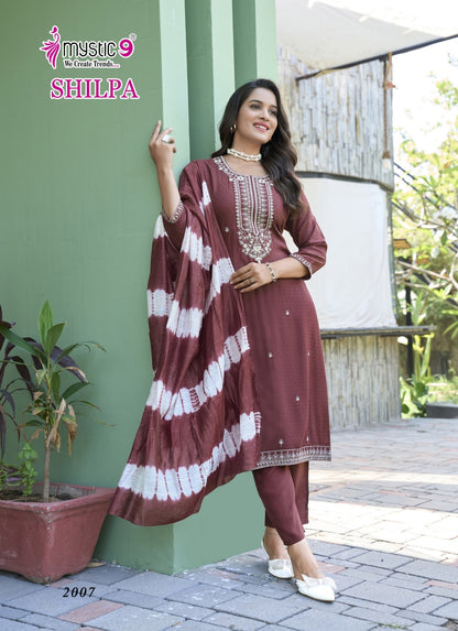 Shilpa Vol 2 Mystic 9 Rayon Readymade Pant Style Suits Supplier Ahmedabad