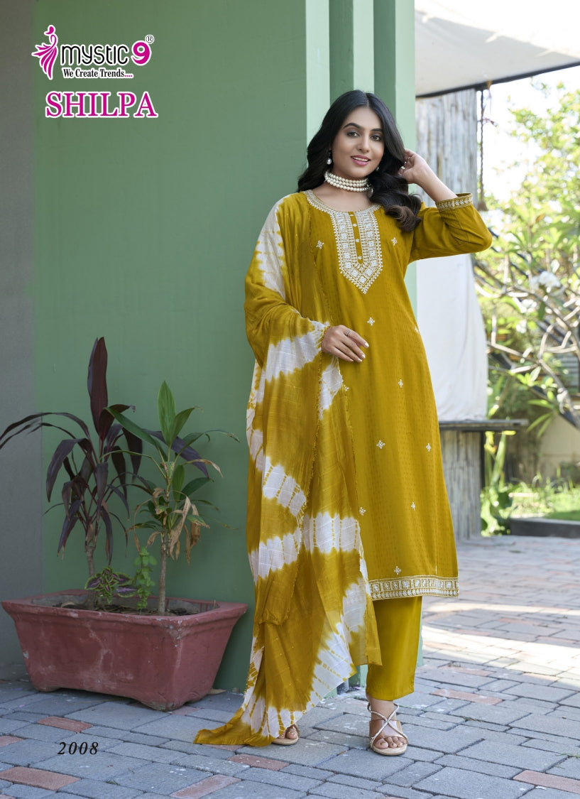 Shilpa Vol 2 Mystic 9 Rayon Readymade Pant Style Suits Supplier Ahmedabad