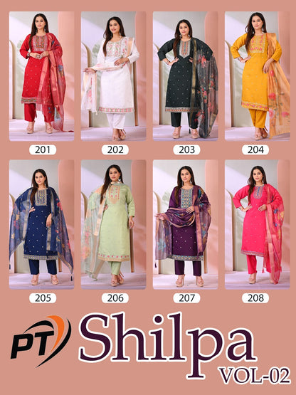 Shilpa Vol 2 Pt Vertical Readymade Pant Style Suits Wholesale Rate