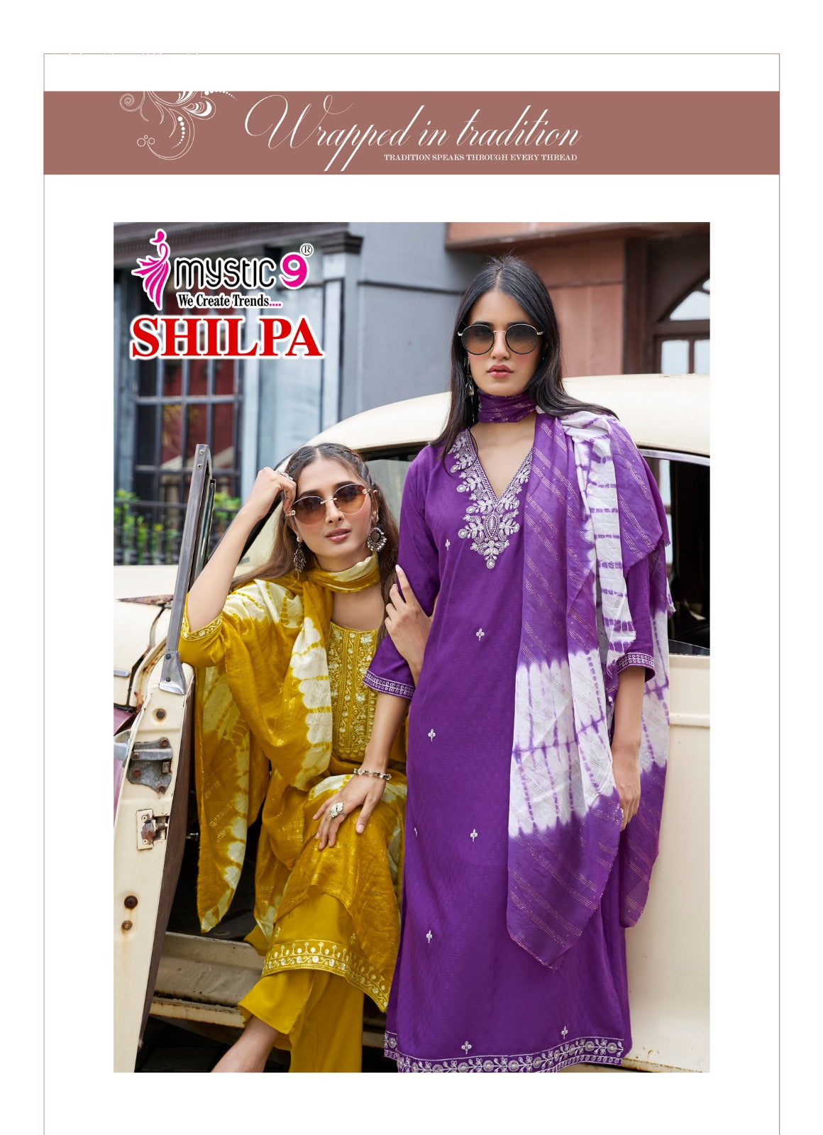 Shilpa Vol 3 Mystic 9 Rayon Readymade Pant Style Suits Supplier