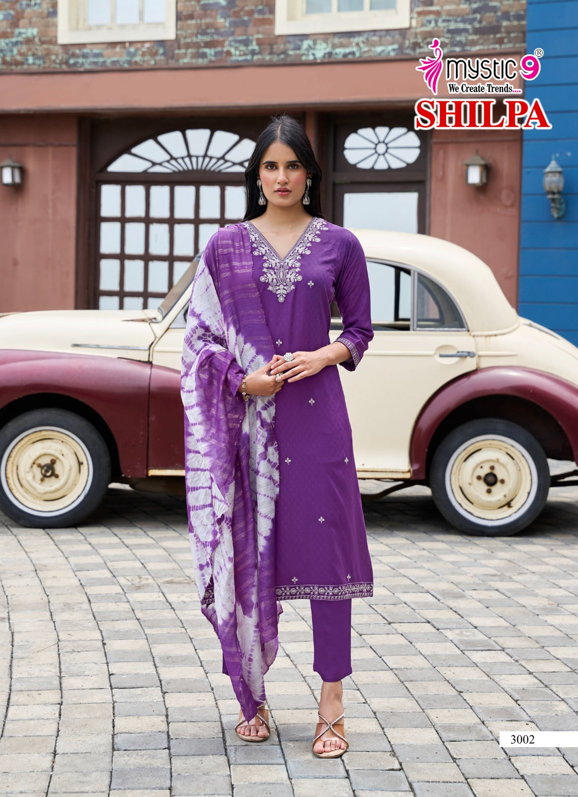 Shilpa Vol 3 Mystic 9 Rayon Readymade Pant Style Suits Supplier