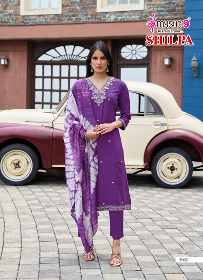 Shilpa Vol 3 Mystic 9 Rayon Readymade Pant Style Suits Supplier