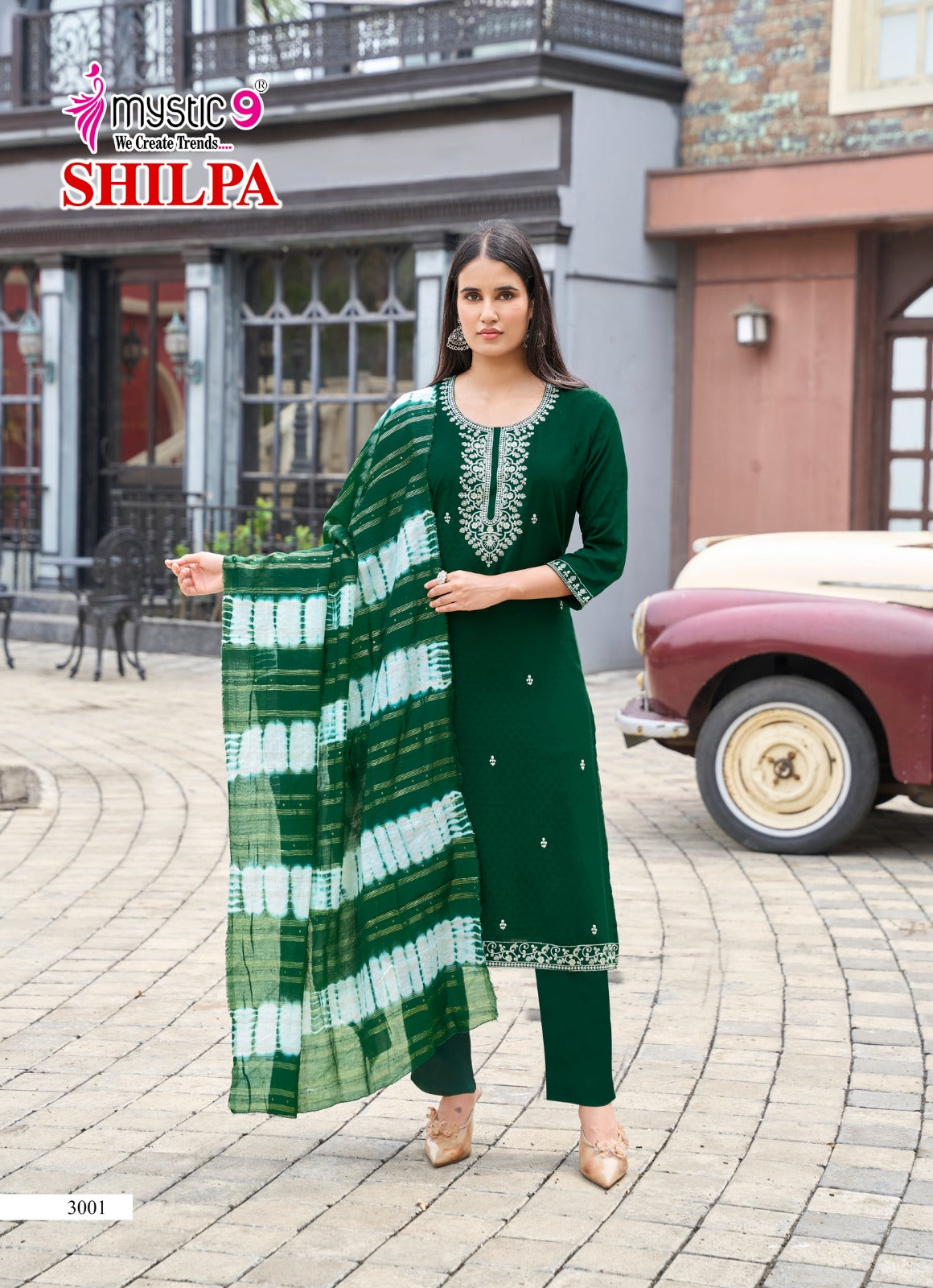 Shilpa Vol 3 Mystic 9 Rayon Readymade Pant Style Suits Supplier