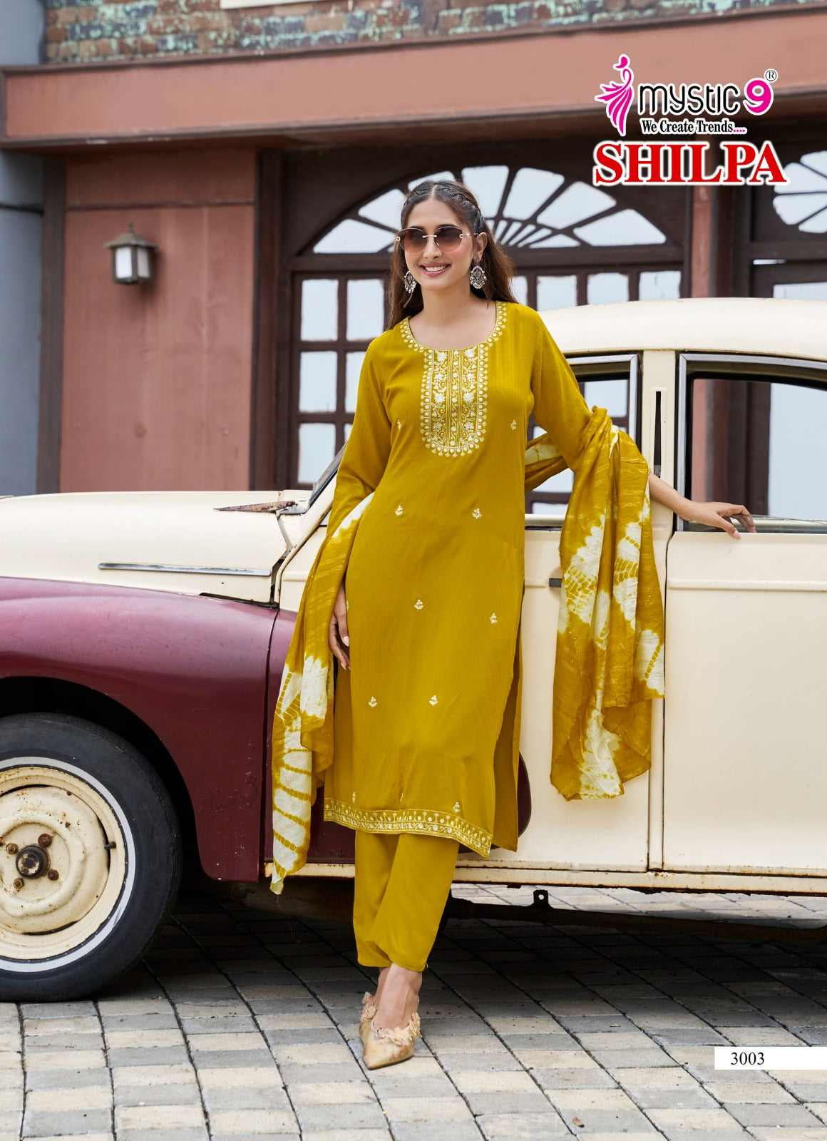 Shilpa Vol 3 Mystic 9 Rayon Readymade Pant Style Suits Supplier