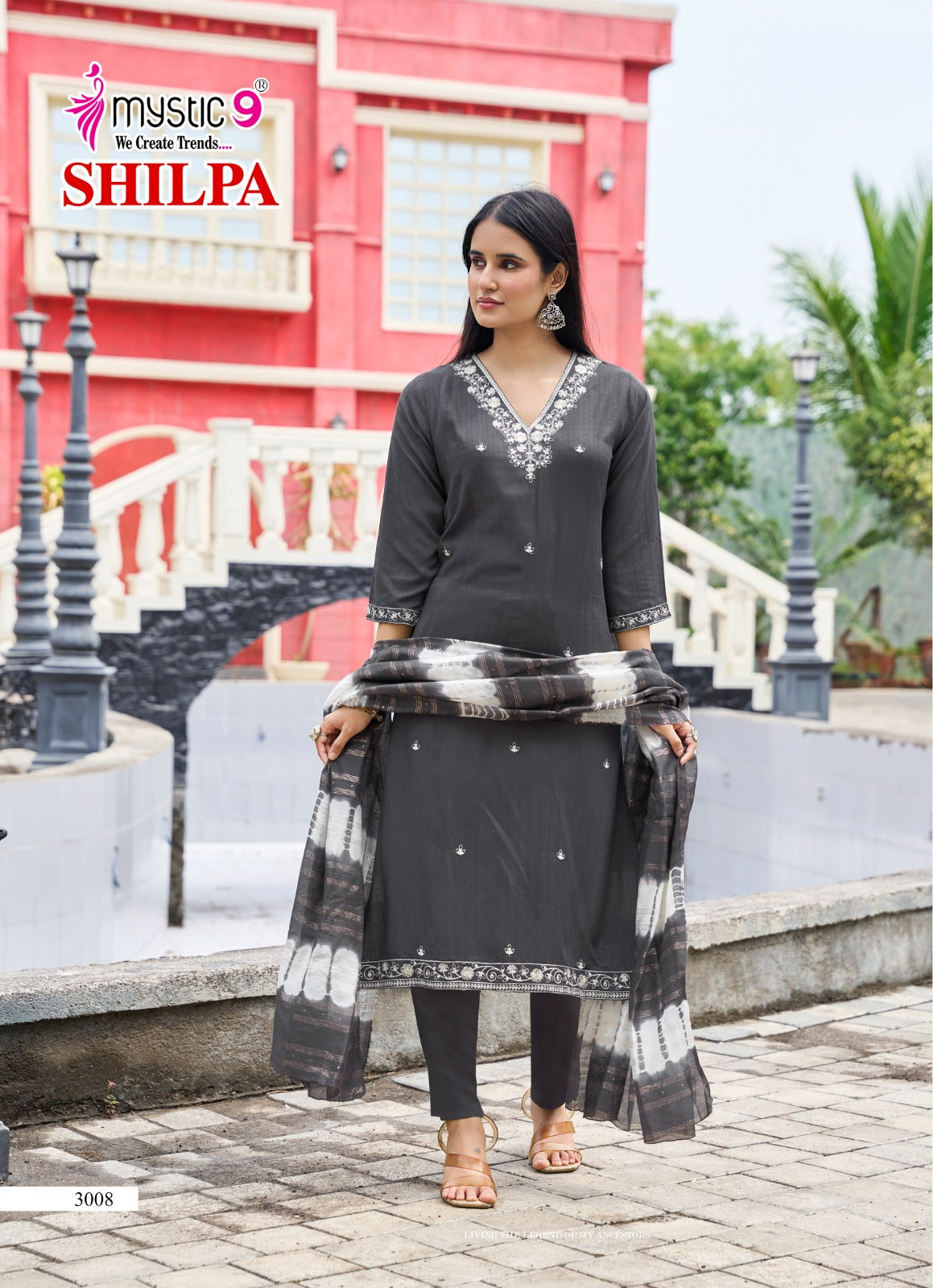 Shilpa Vol 3 Mystic 9 Rayon Readymade Pant Style Suits Supplier