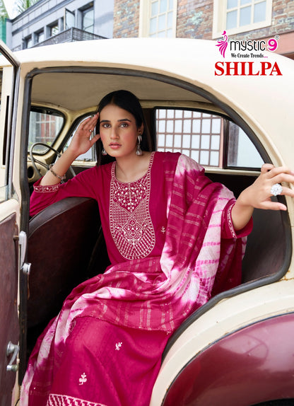 Shilpa Vol 3 Mystic 9 Rayon Readymade Pant Style Suits Supplier