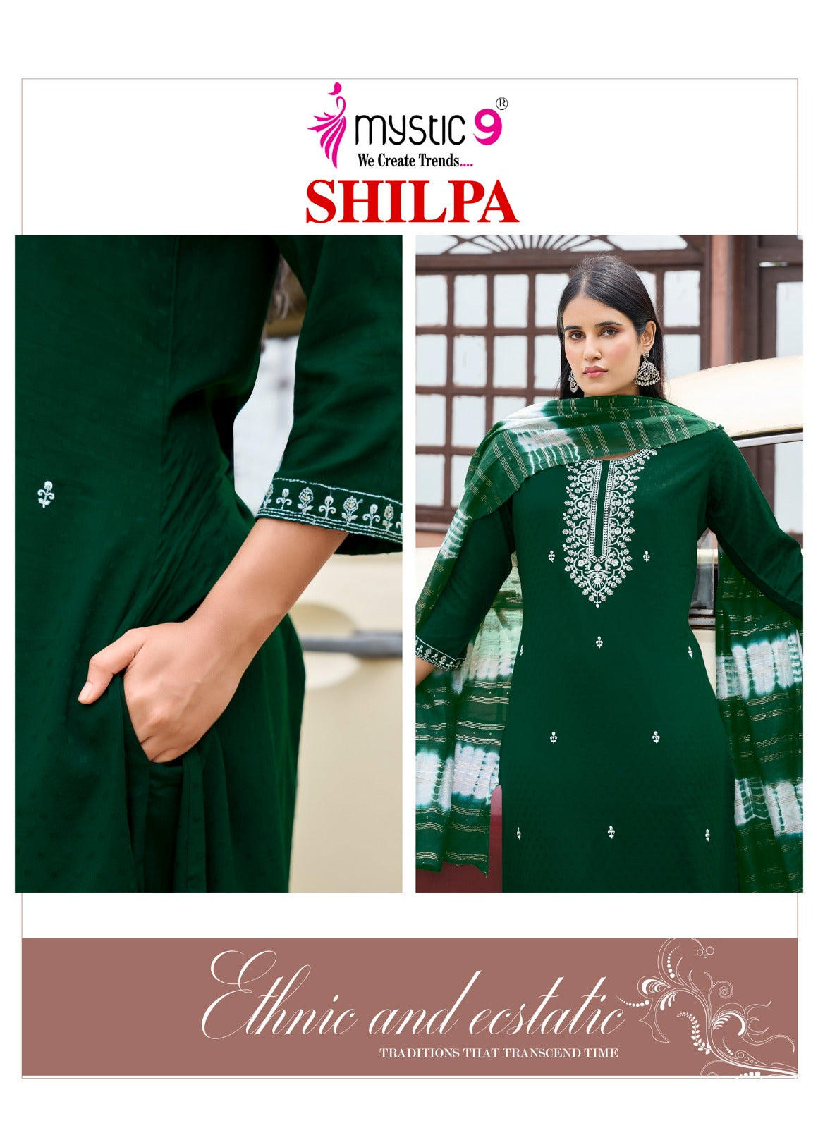 Shilpa Vol 3 Mystic 9 Rayon Readymade Pant Style Suits Supplier