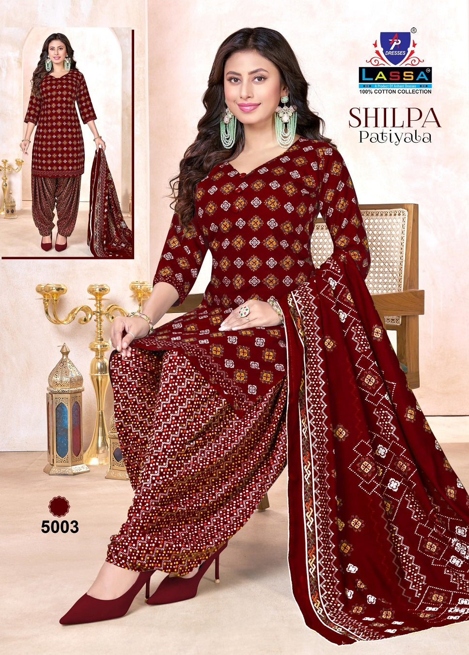 Shilpa Vol 5 Patiyala Ap Dresses Cotton Dress Material Manufacturer India