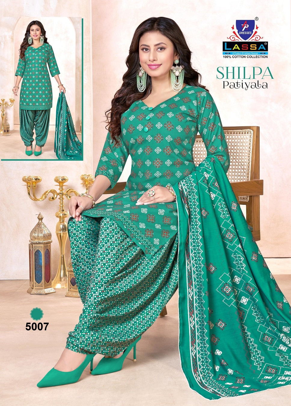 Shilpa Vol 5 Patiyala Ap Dresses Cotton Dress Material Manufacturer India