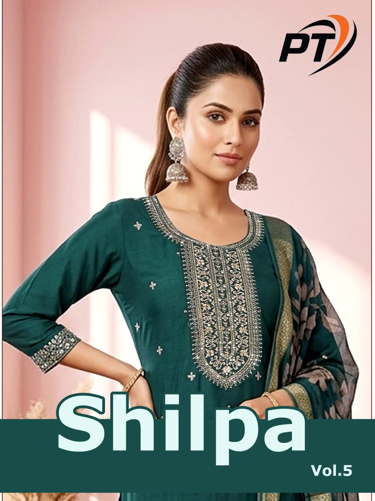 Shilpa Vol 5 Pt Vertical Readymade Pant Style Suits Exporter Gujarat