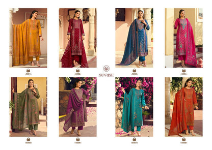 Shilpa Vol 5 Sunrise Jam Satin Pant Style Suits Supplier Ahmedabad