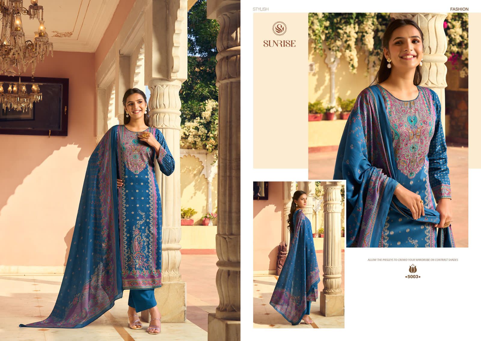 Shilpa Vol 5 Sunrise Jam Satin Pant Style Suits Supplier Ahmedabad