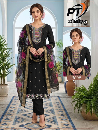 Shilpa Vol 6 Pt Vertical Readymade Pant Style Suits Wholesaler Ahmedabad