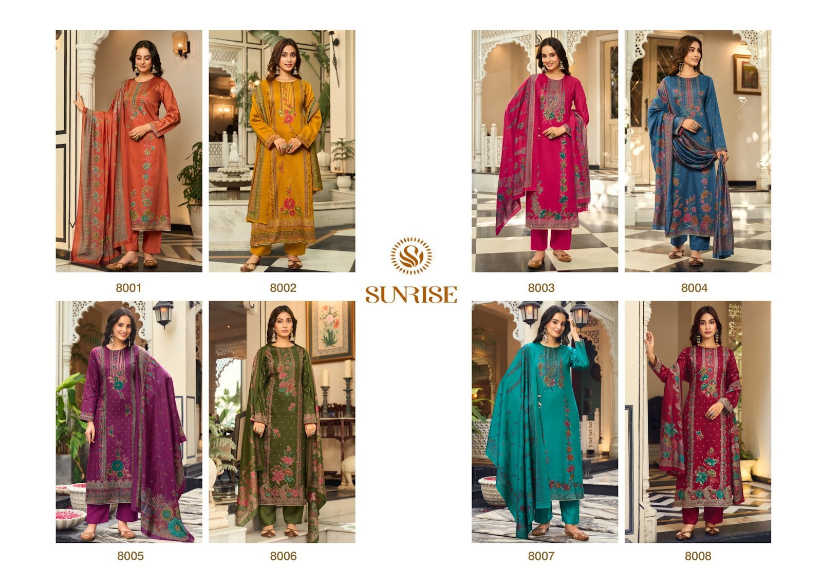 Shilpa Vol 8 Sunrise Jam Satin Pant Style Suits Exporter Gujarat